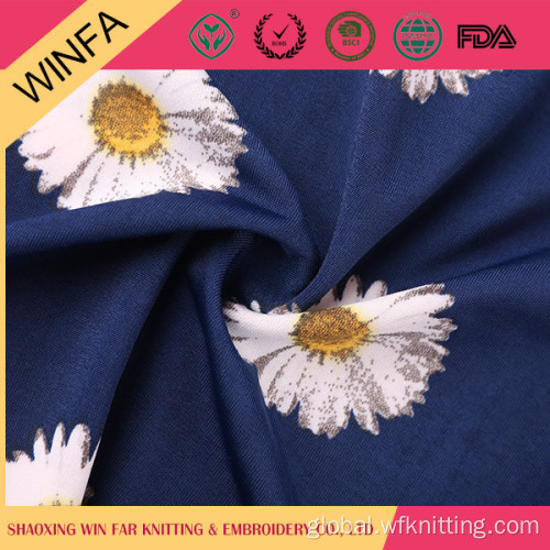 Polyester Single Jersey Fabric Professional Wholesale FDY German African Print Fabric Factory